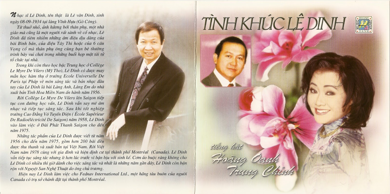 Album Tinh Khuc Le Dinh