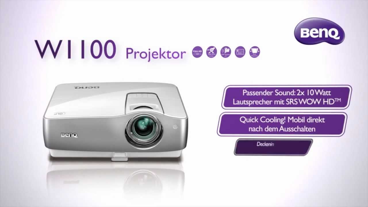 May chieu BenQ W1100 dep