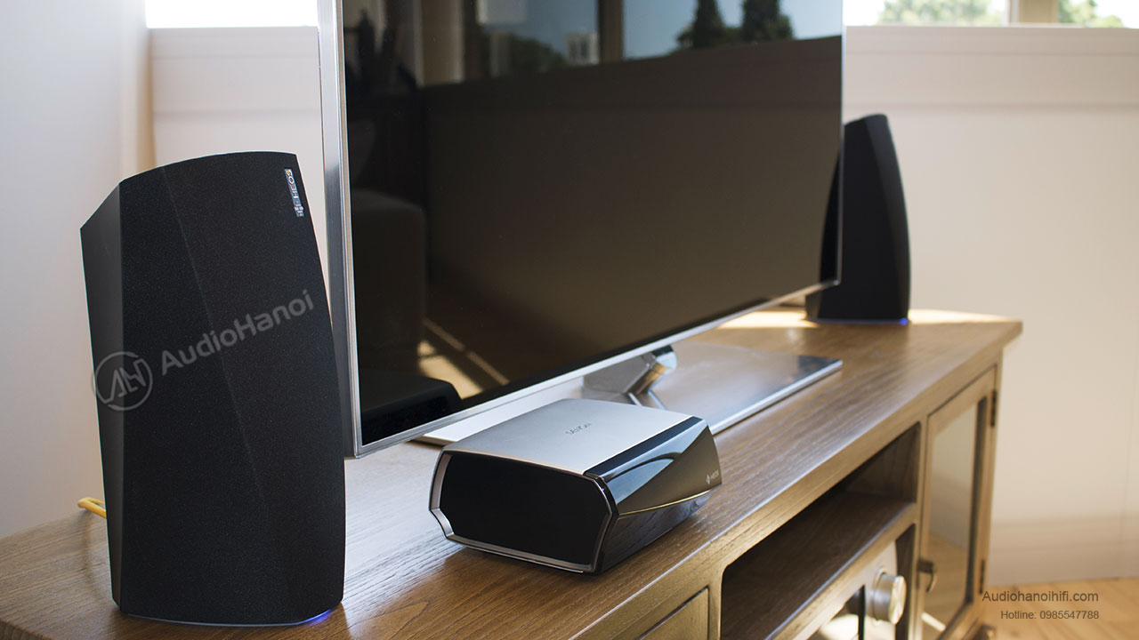 ampli denon heos link phong cach