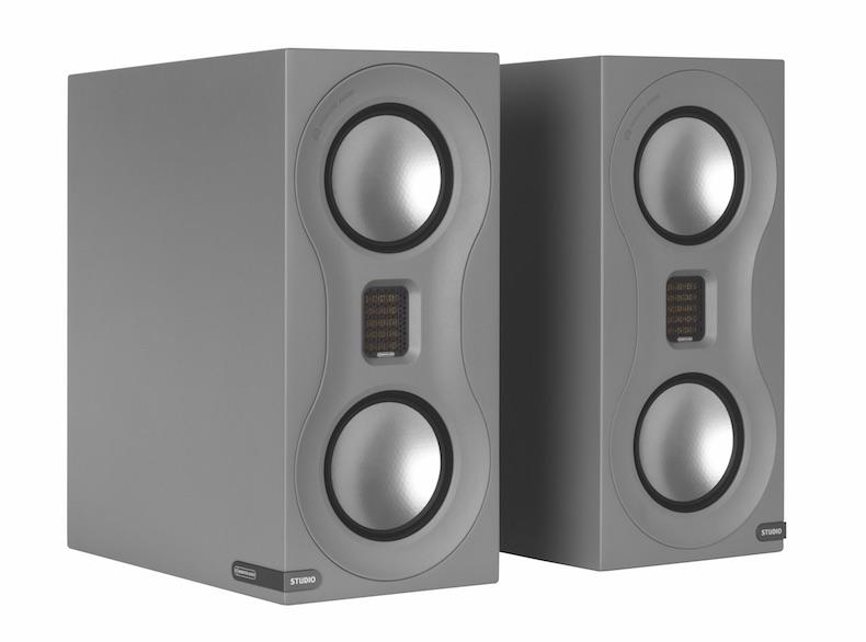 Loa monitor audio studio grey