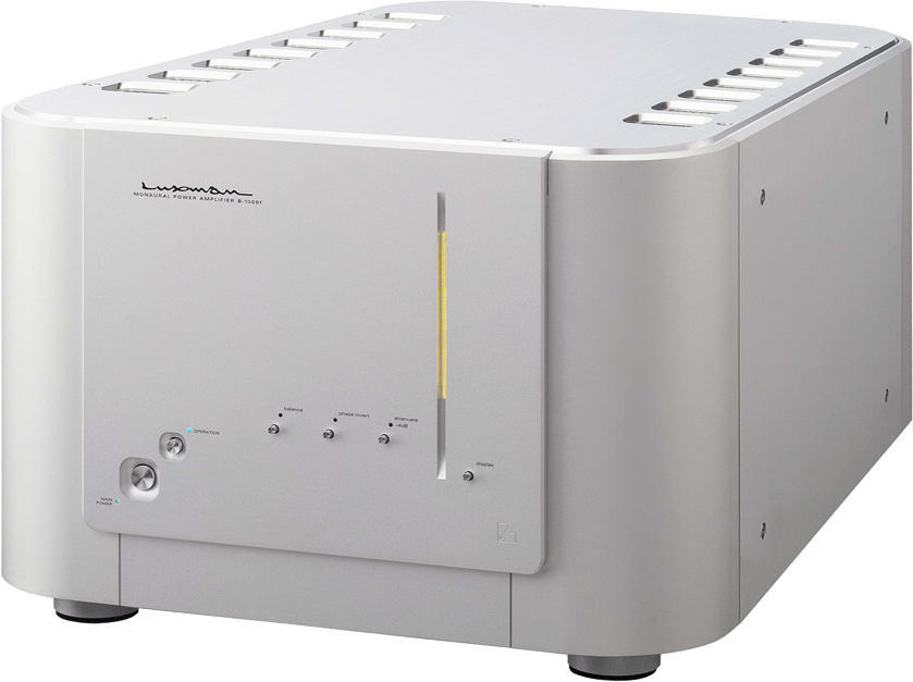 Power ampli Luxman B-1000F nghieng