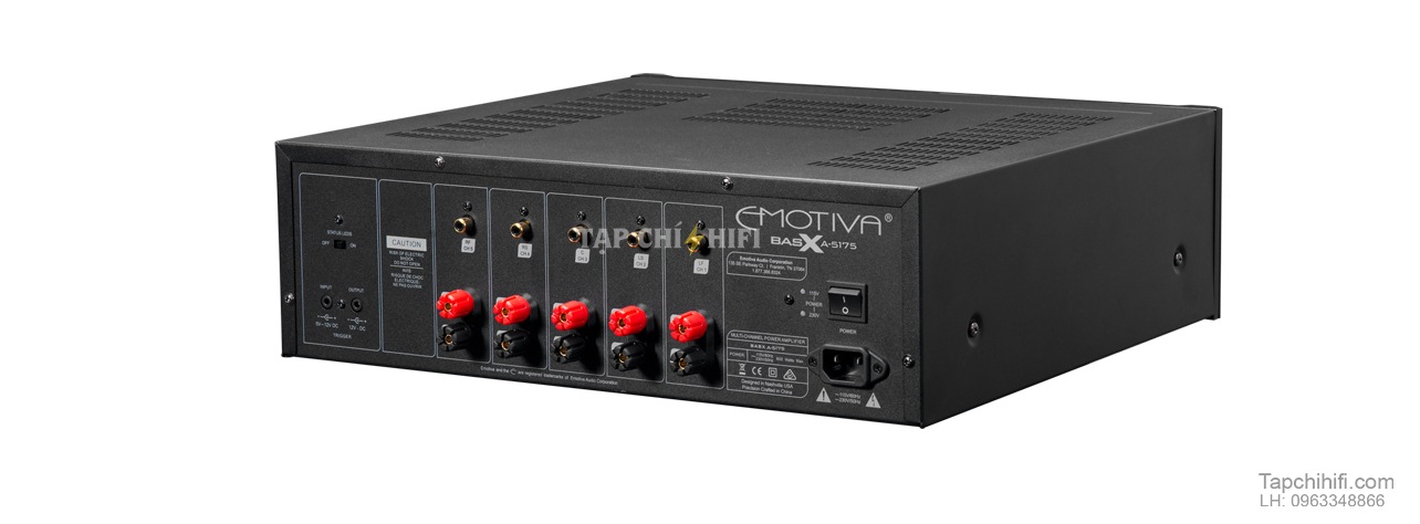 Power ampli Emotiva BasX A-500, BasX A-700 va BasX A-5175 black