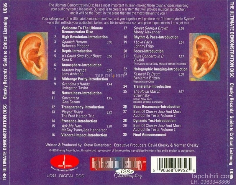 ban nhac dung de kiem tra chat luong cua loa chuan