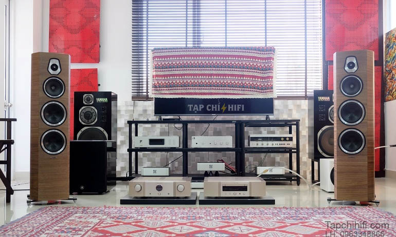 loa Sonus Faber Sonetto va ampli Marantz