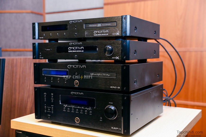 loa Emotiva Airmotiv B1 va pre ampli Emotiva BasX TA-100 chuan