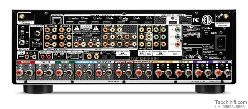 Ampli Denon AVR-X6300H tot