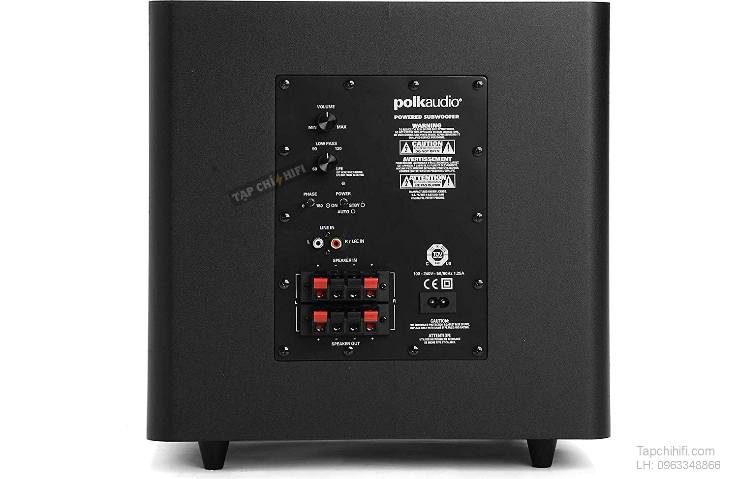loa Polk PSW110 mat sau