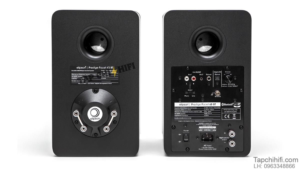 loa bookshelf bluetooth elipson prestige facet 6b bt sau